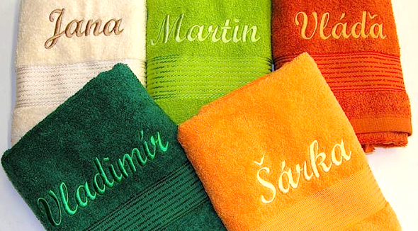 Embroidered Towels Velebn Fam