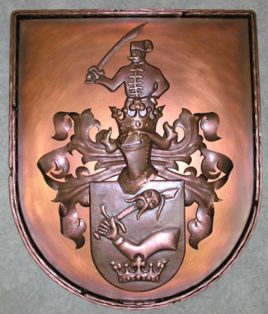 Forged family coats of arms